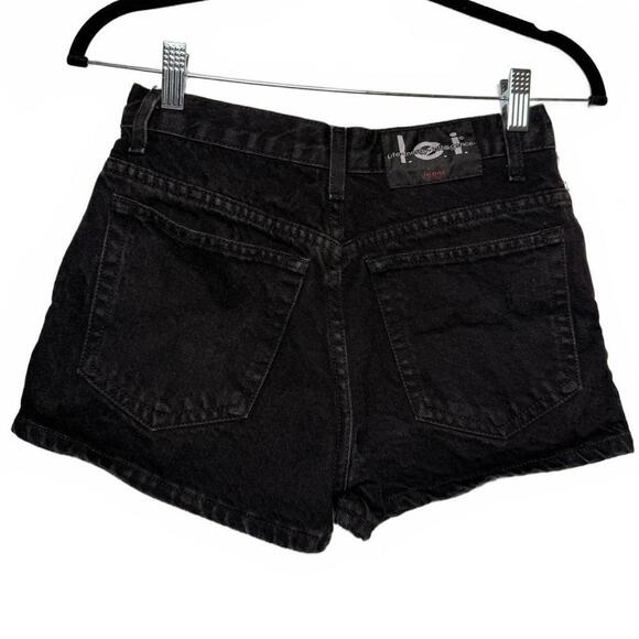 Vintage Y2K Grunge L.E.I Black Denim Shorts - Picture 1 of 4